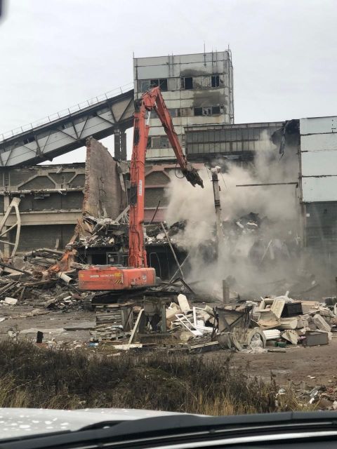 Демонтаж склада 36 000 м² с элеваторным узлом