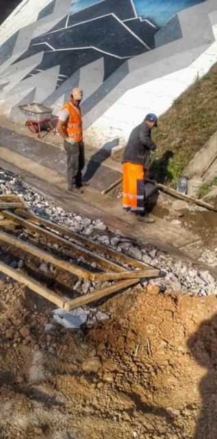 Ремонт дороги «Новый выход на МКАД»